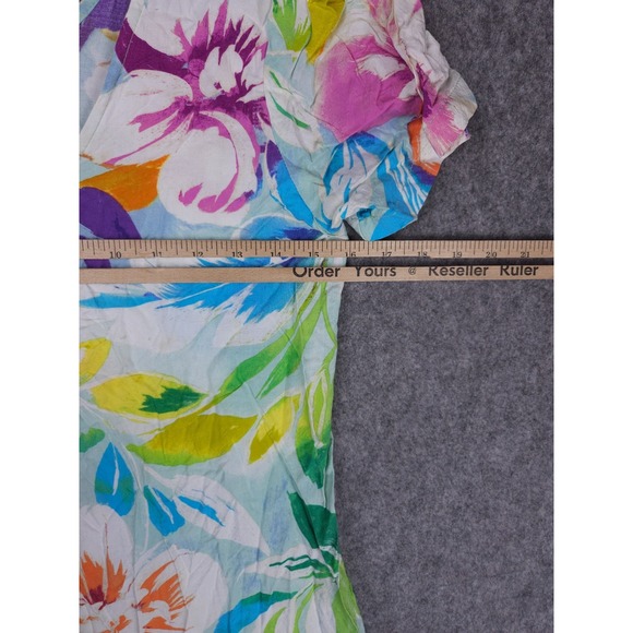 JAMS WORLD Dress Women's Small Hawaiian Floral Hula - Picture 5 of 8